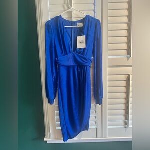 Hello Molly Royal Blue Long Sleeve Dress